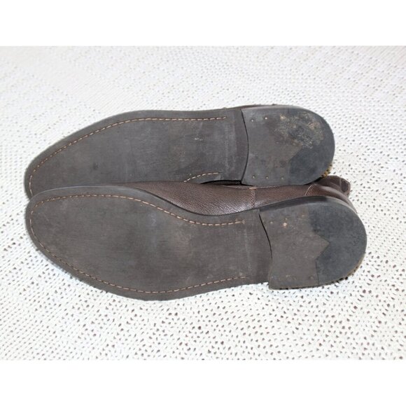 John Varvatos Chelsea Brown Leather Men Ankle boots Size 10M Made in US slip on - Picture 3 of 10